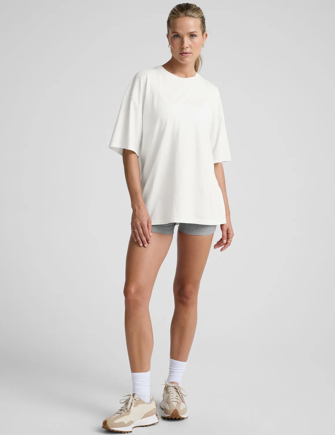 Beyond Yoga Oversized Cotton Tee t-shirt Soft White oversize