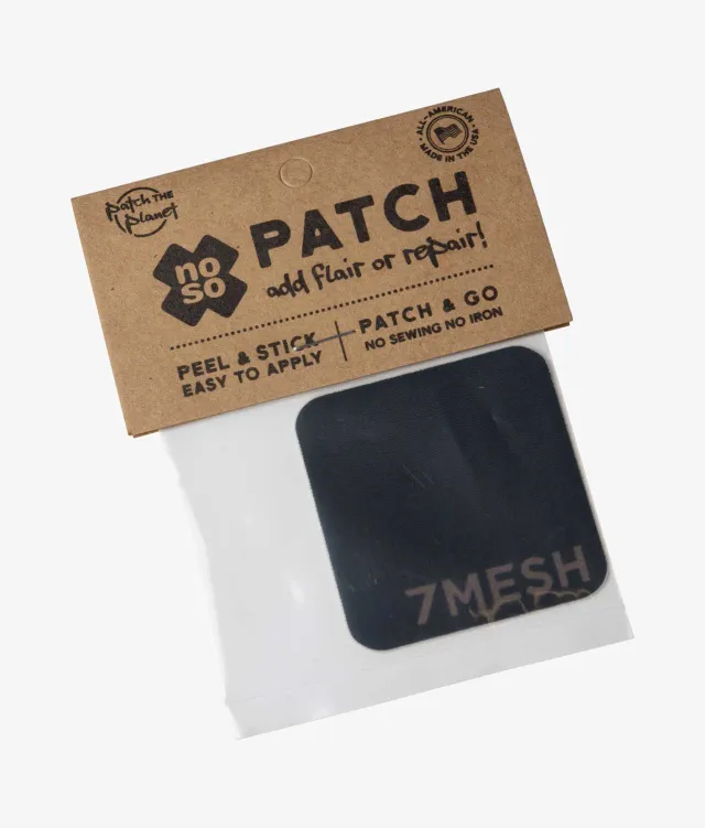 7mesh Noso Patch 2,25x2,5 tum laglapp svart
