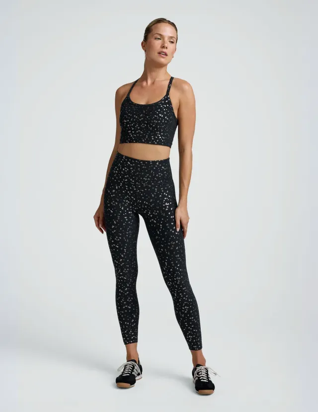Beyond Yoga SoftShine High Waisted Midi Legging tights Black Gold Mini Moons
