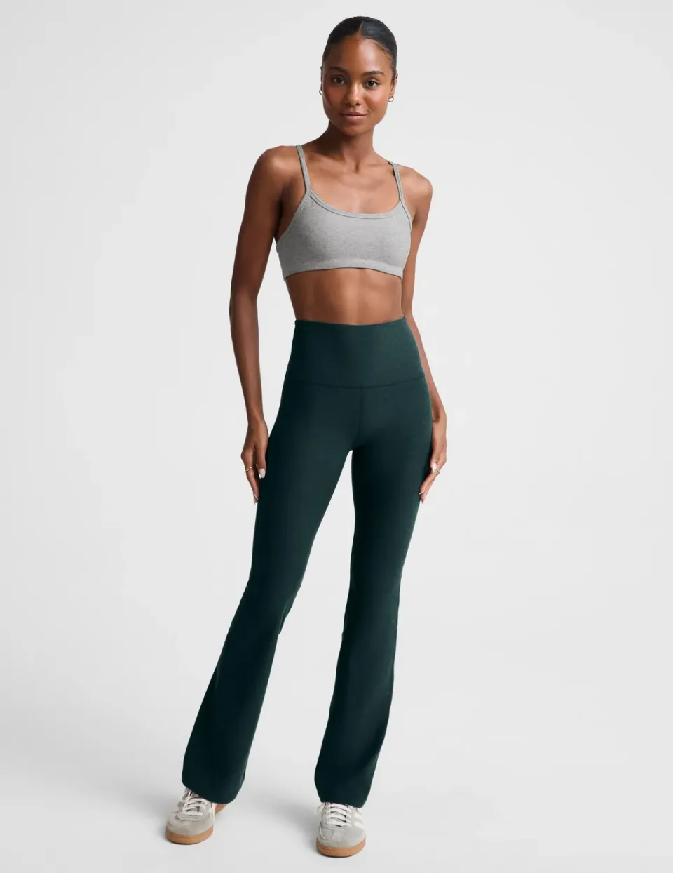 Beyond Yoga Spacedye Practice High Waisted Bootcut Pant 29 byxor grön