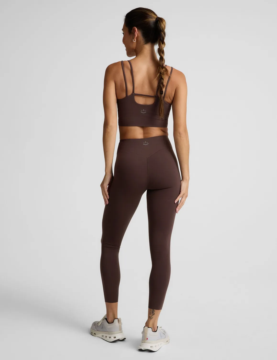 Beyond Yoga Glowzone High Waisted Midi Leggings Cocoa Plum hög midja