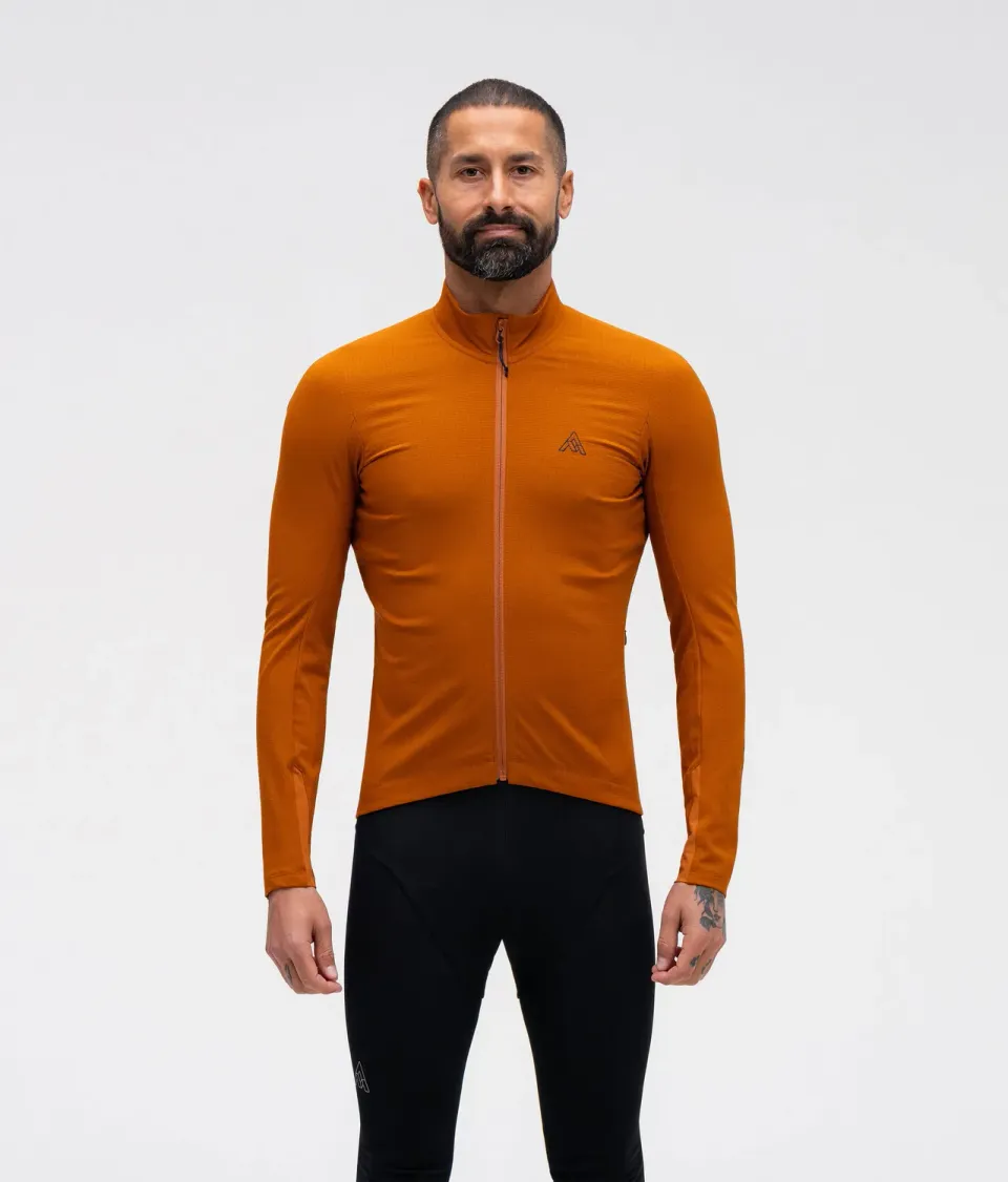 7MESH Tantalus Long Sleeve Jersey cykeltröja Caramel termisk