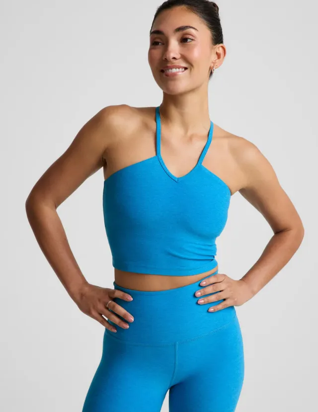 Beyond Yoga Spacedye Make It Strappy Tank träningslinne Malibu Lagoon