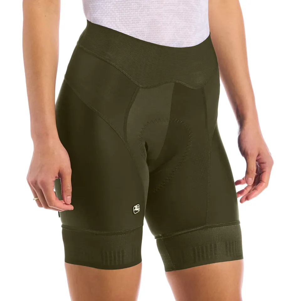 Giordana FR-C Pro Short cykelbyxor dam kort ben olivgrön kompression