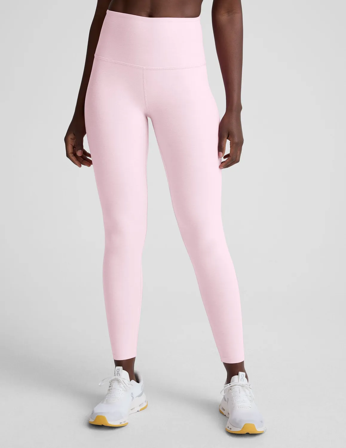 Beyond Yoga Spacedye Caught In The Midi High Waisted leggings Frosty Pink mjuk