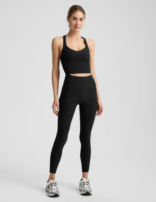 Beyond Yoga Spacedye No Front Seam Midi leggings svart