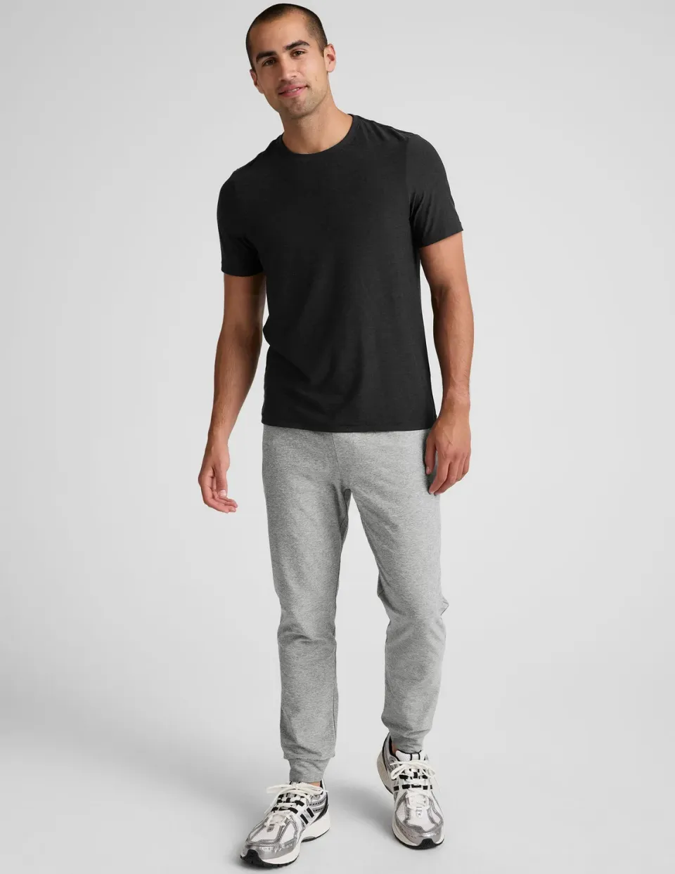 Beyond Yoga Spacedye Freefit joggerbyxor silver mist slim fit
