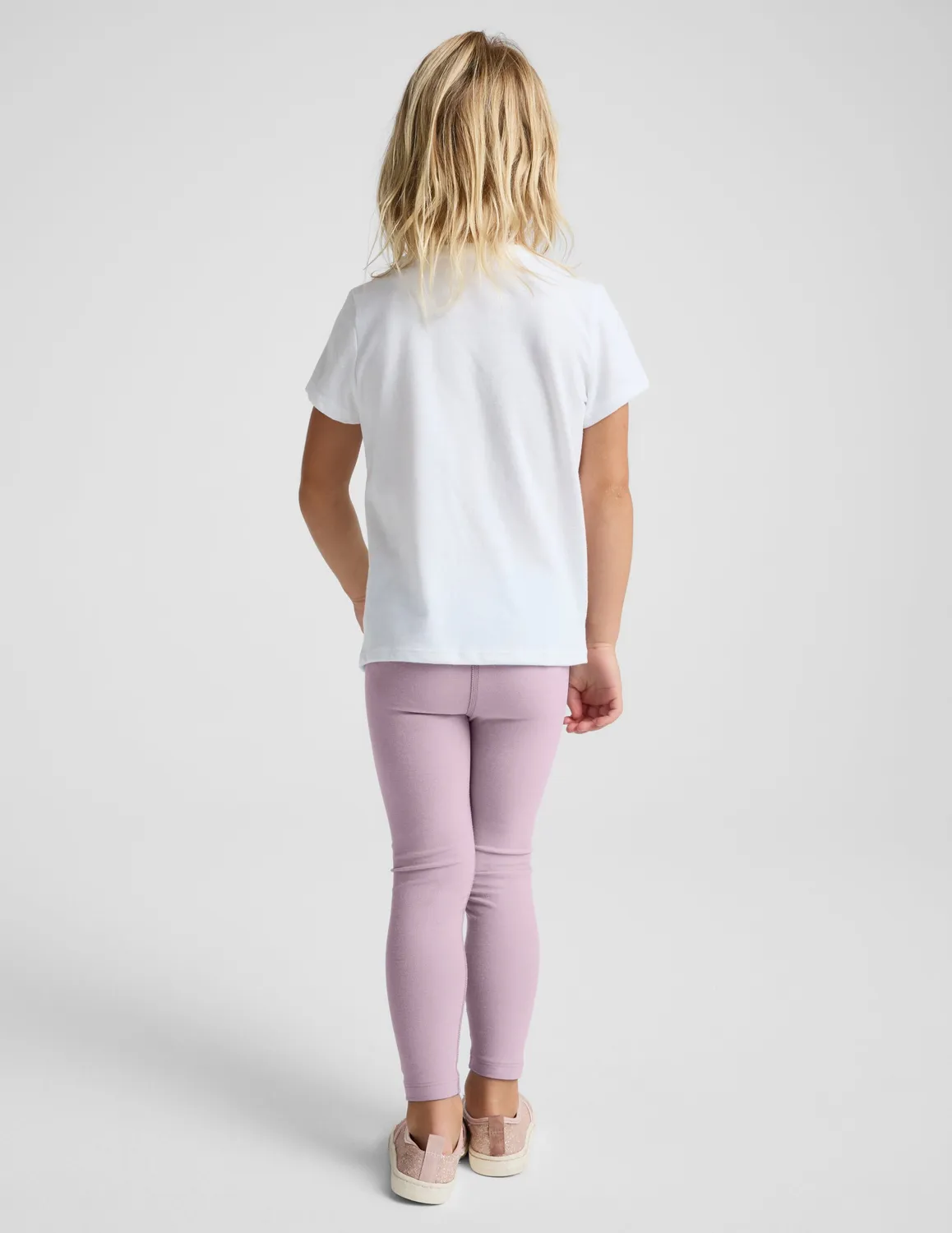 Beyond Yoga Spacedye Toddler Legging barnleggings lavendel stretch