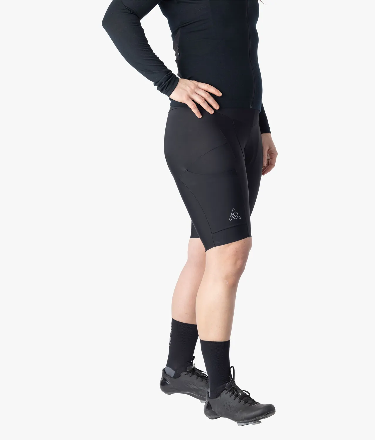 7MESH WK3 Cargo Bib Short cykelbyxor Black med fickor