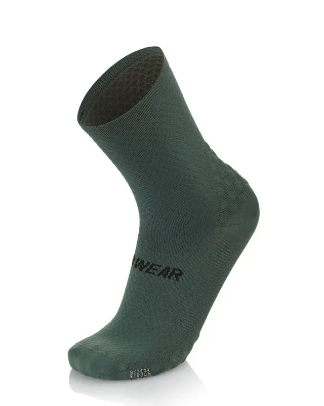 MB Wear Comfort Green cykelstrumpor L/XL silverjon