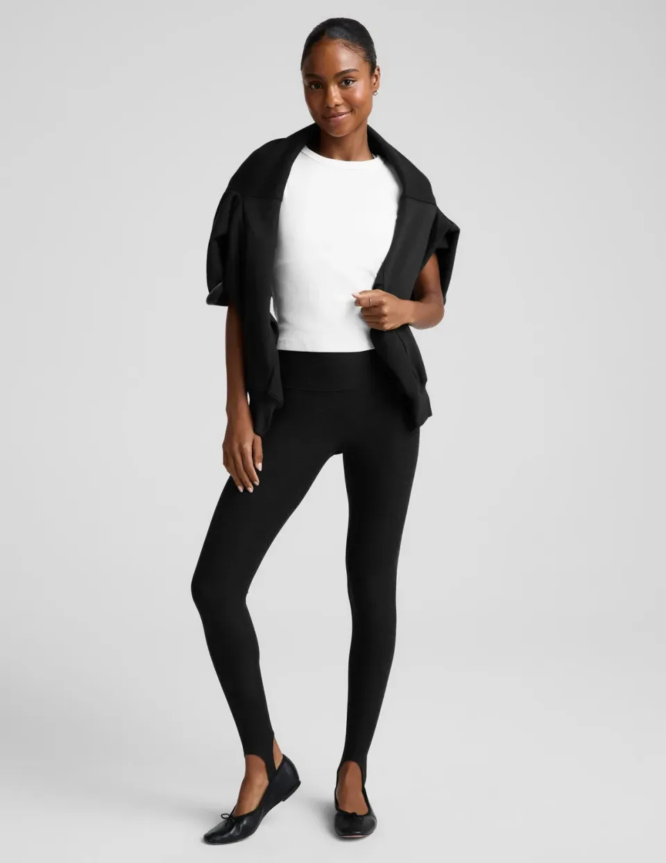 Beyond Yoga Spacedye Stirrup Midi leggings svart hög midja