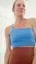 Beyond Yoga Spacedye One Shoulder Long Line sport-bh Darkest Night