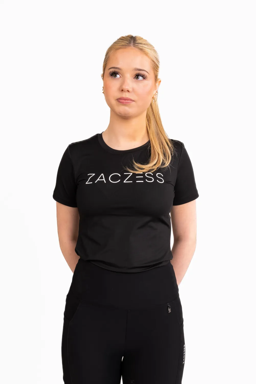 ZacZess YR Sofia T-shirt ridtröja svart snabbtorkande