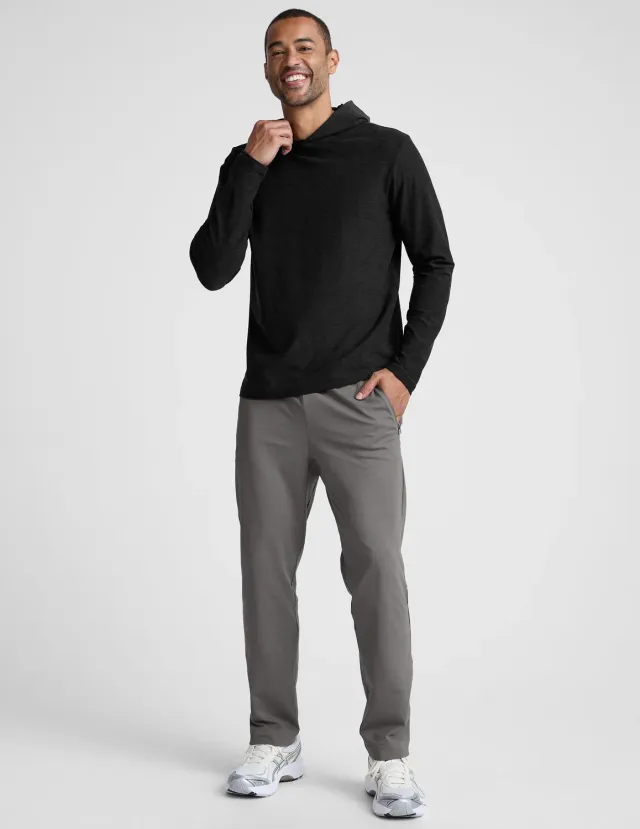 Beyond Yoga Pacer Fleece-Backed Men's Pant träningsbyxa Shadow Gray fleece