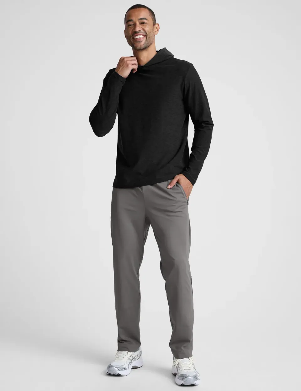 Beyond Yoga Pacer Fleece-Backed Men's Pant träningsbyxa Shadow Gray fleece