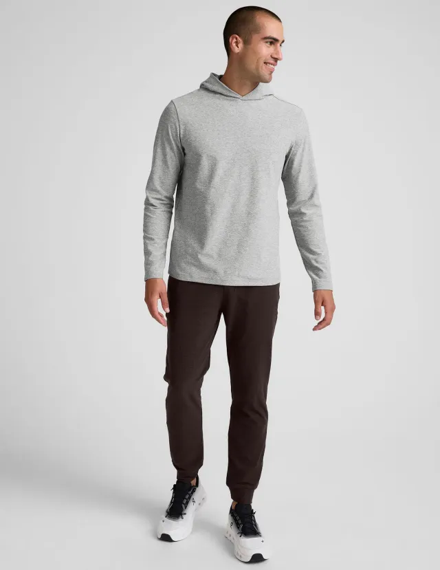 Beyond Yoga Spacedye Freefit Men's Jogger träningsbyxa Dark Chocolate Heather