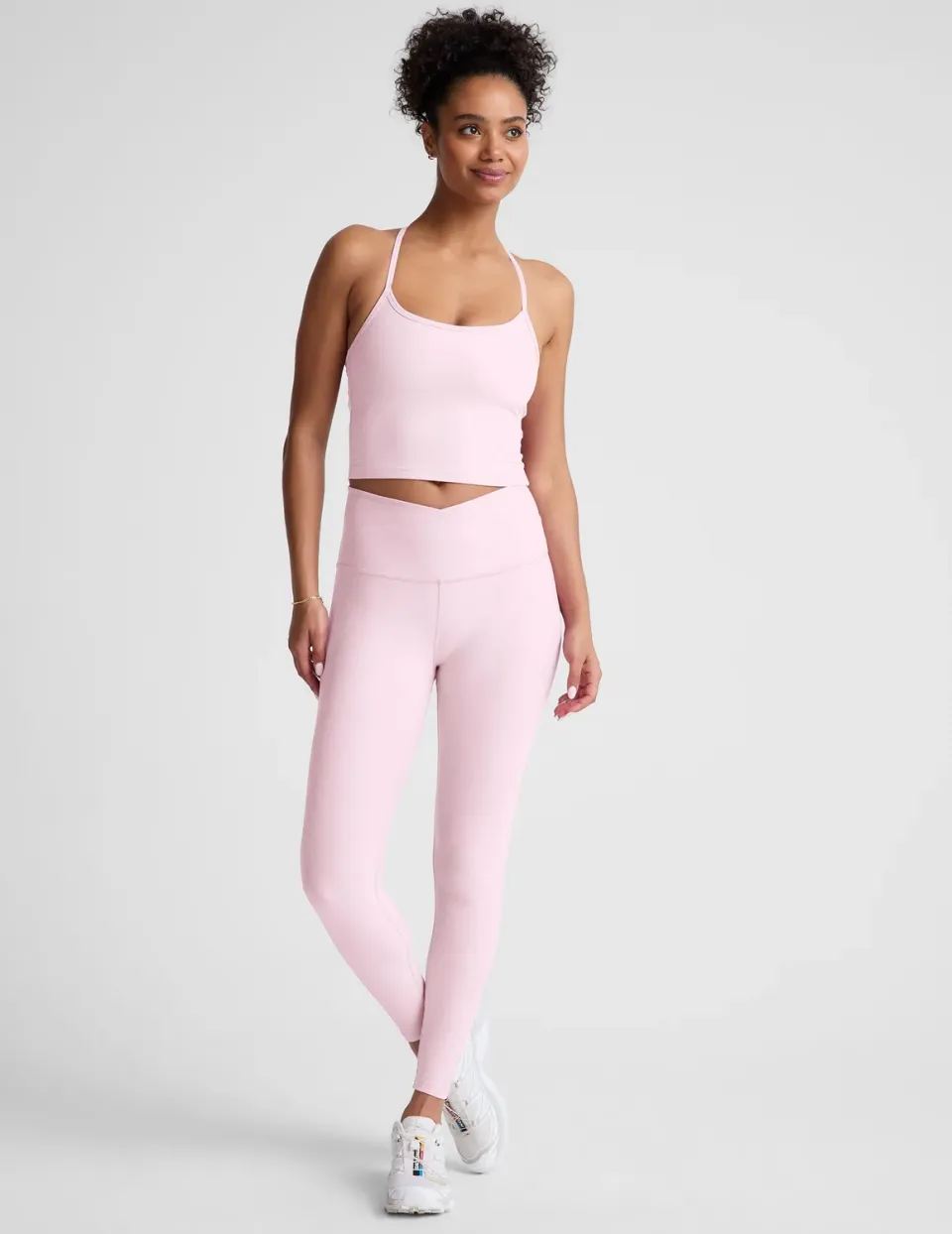 Beyond Yoga Spacedye At Your Leisure träningstights Frosty Pink hög midja