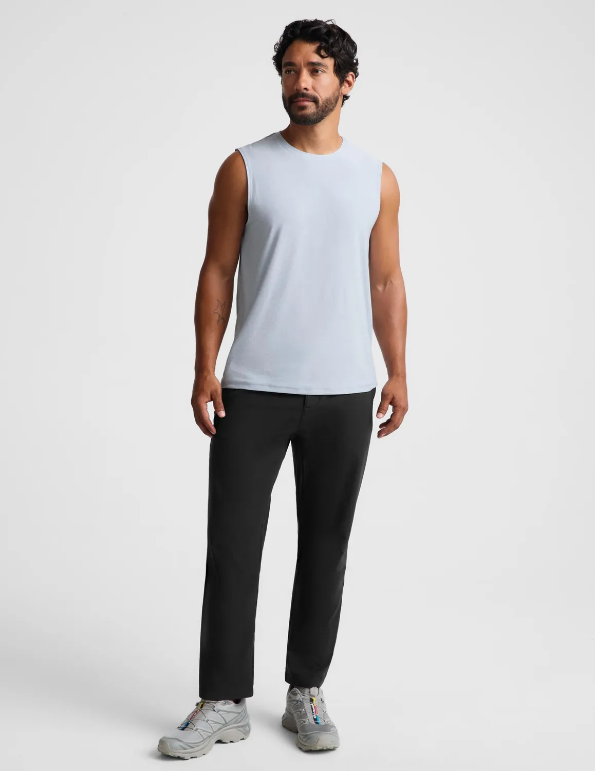 Beyond Yoga Always Beyond Muscle Tank 2.0 linne Cloud Drift herr