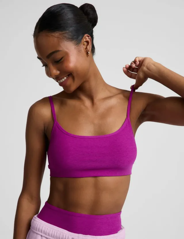 Beyond Yoga Spacedye Forever Bra sport-bh Berry Bliss Heather lila