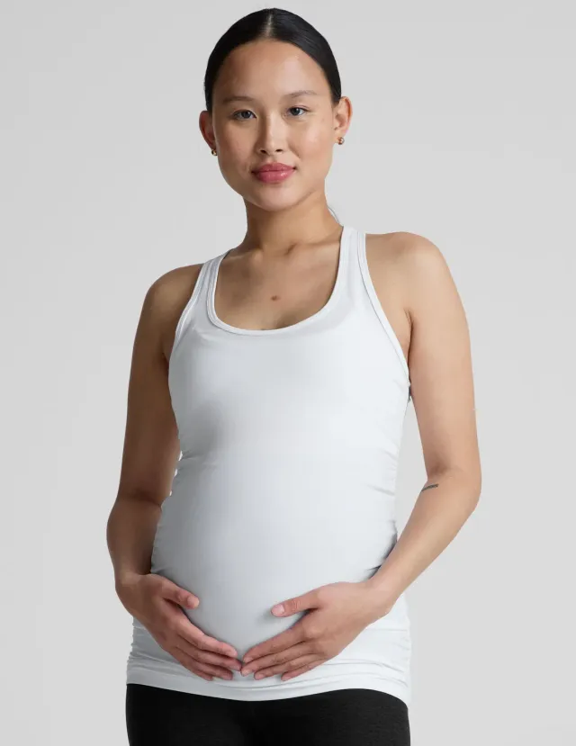 Beyond Yoga Featherweight Let It Grow Racerback Maternity Linne gravid
