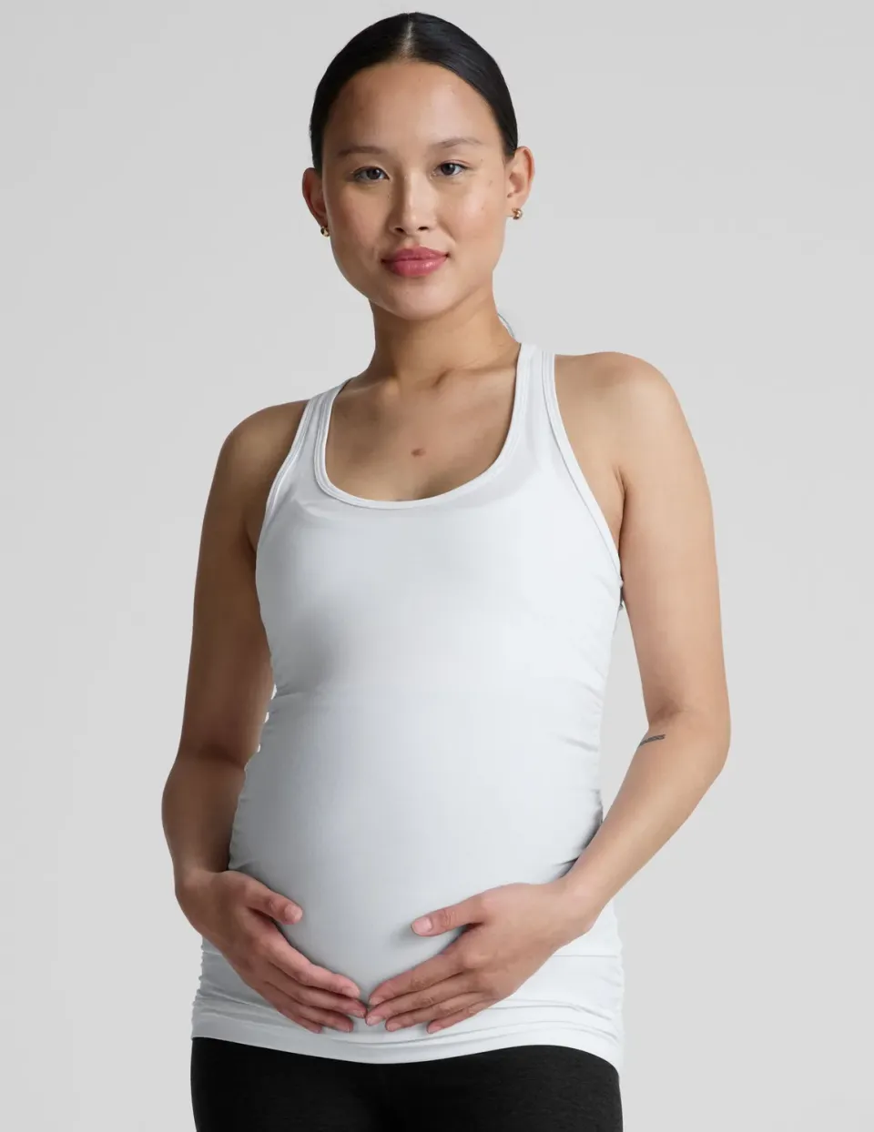 Beyond Yoga Featherweight Let It Grow Racerback Maternity Linne gravid