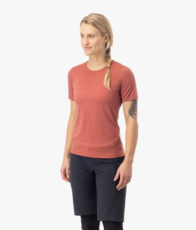 7mesh Desperado merinot-shirt dam Autumn Rose kortärmad
