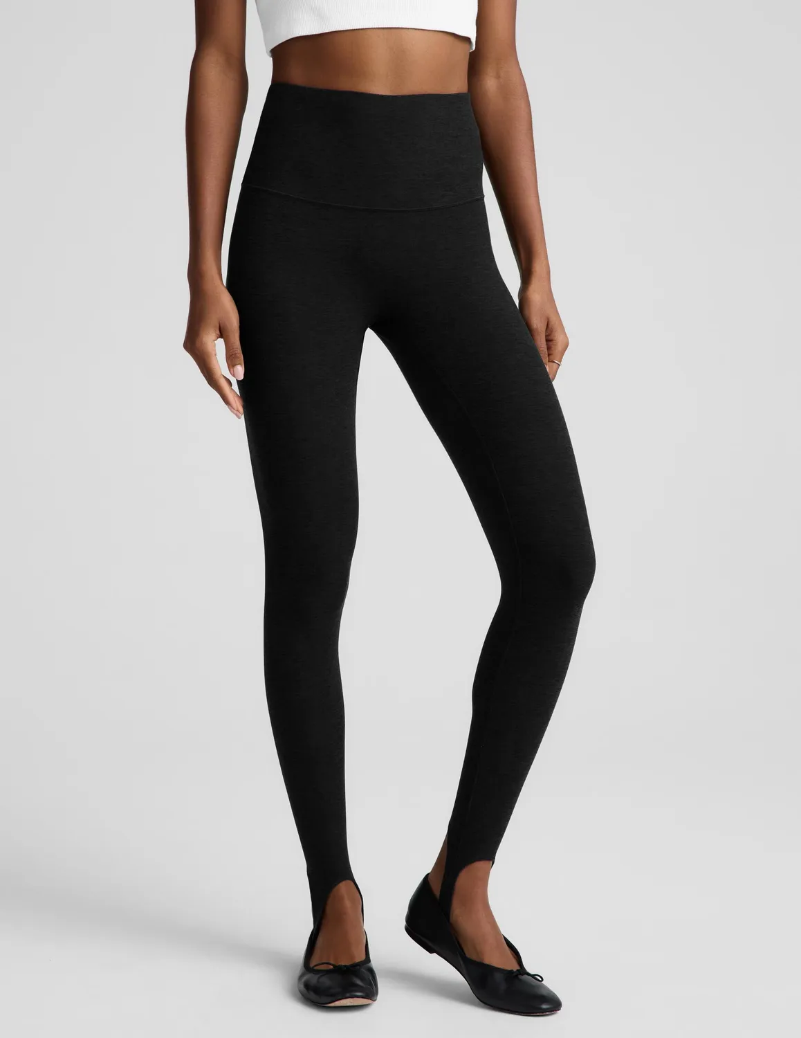 Beyond Yoga Spacedye Stirrup Midi leggings svart hög midja