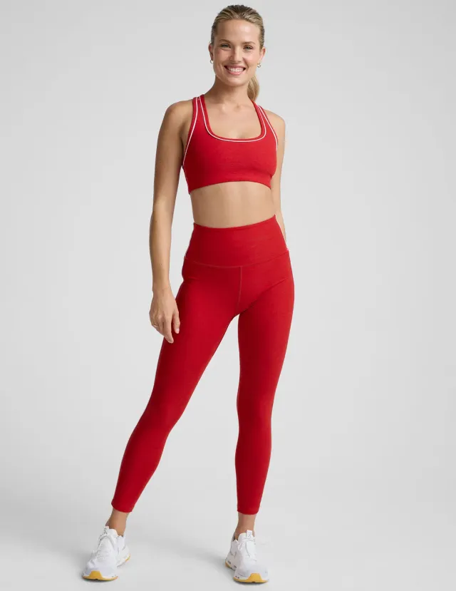 Beyond Yoga Spacedye Ready Midi Legging leggings Holly Red hög midja