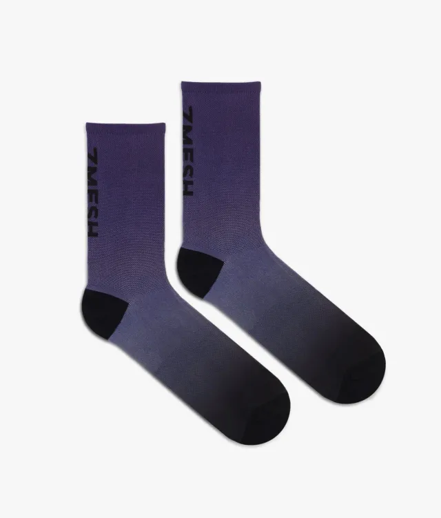 7MESH Fading Light cykelstrumpor Purple Velvet