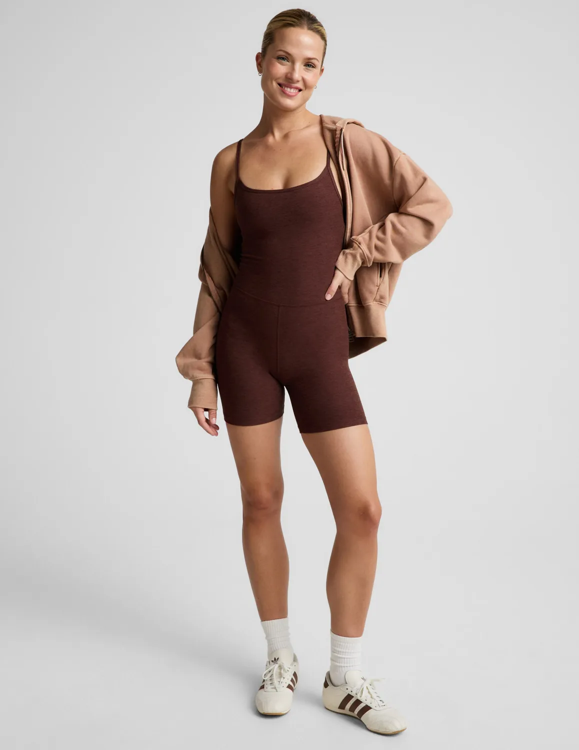Beyond Yoga Spacedye Keep Pace jumpsuit Iced Mocha BH