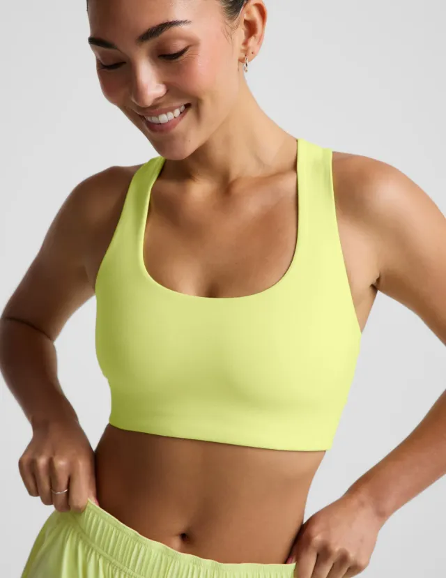 Beyond Yoga Spacedye Simplicity Long Line Bra 2.0 sport-bh Lime