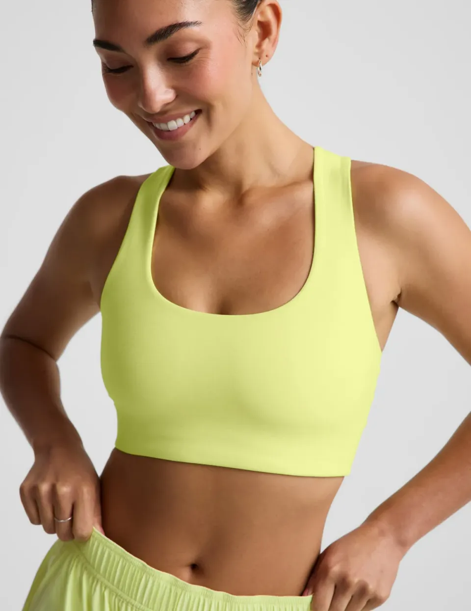 Beyond Yoga Spacedye Simplicity Long Line Bra 2.0 sport-bh Lime