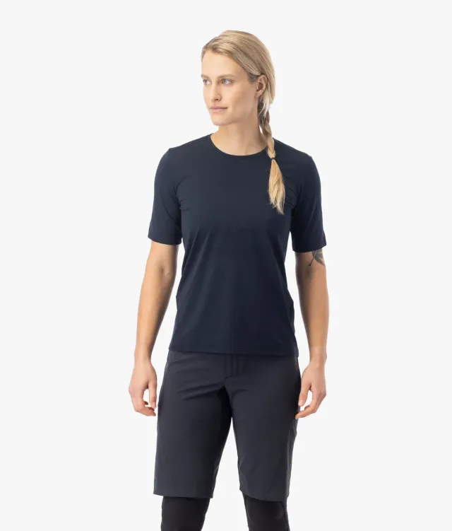 7MESH Atlas dam t-shirt Svart UPF 30+ solskydd