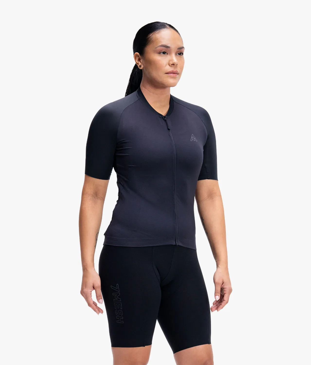 7MESH Pace dam cykeltröja svart – kort ärm