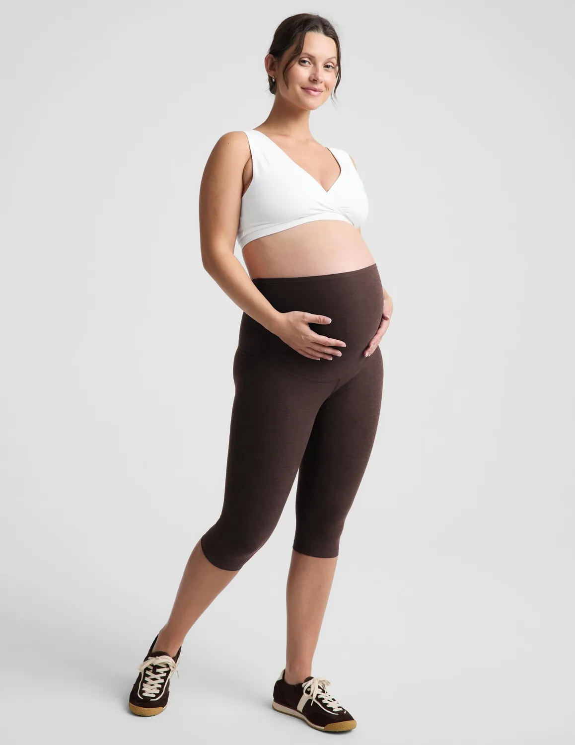 Beyond Yoga Spacedye gravidleggings pedal pusher brunmelerad
