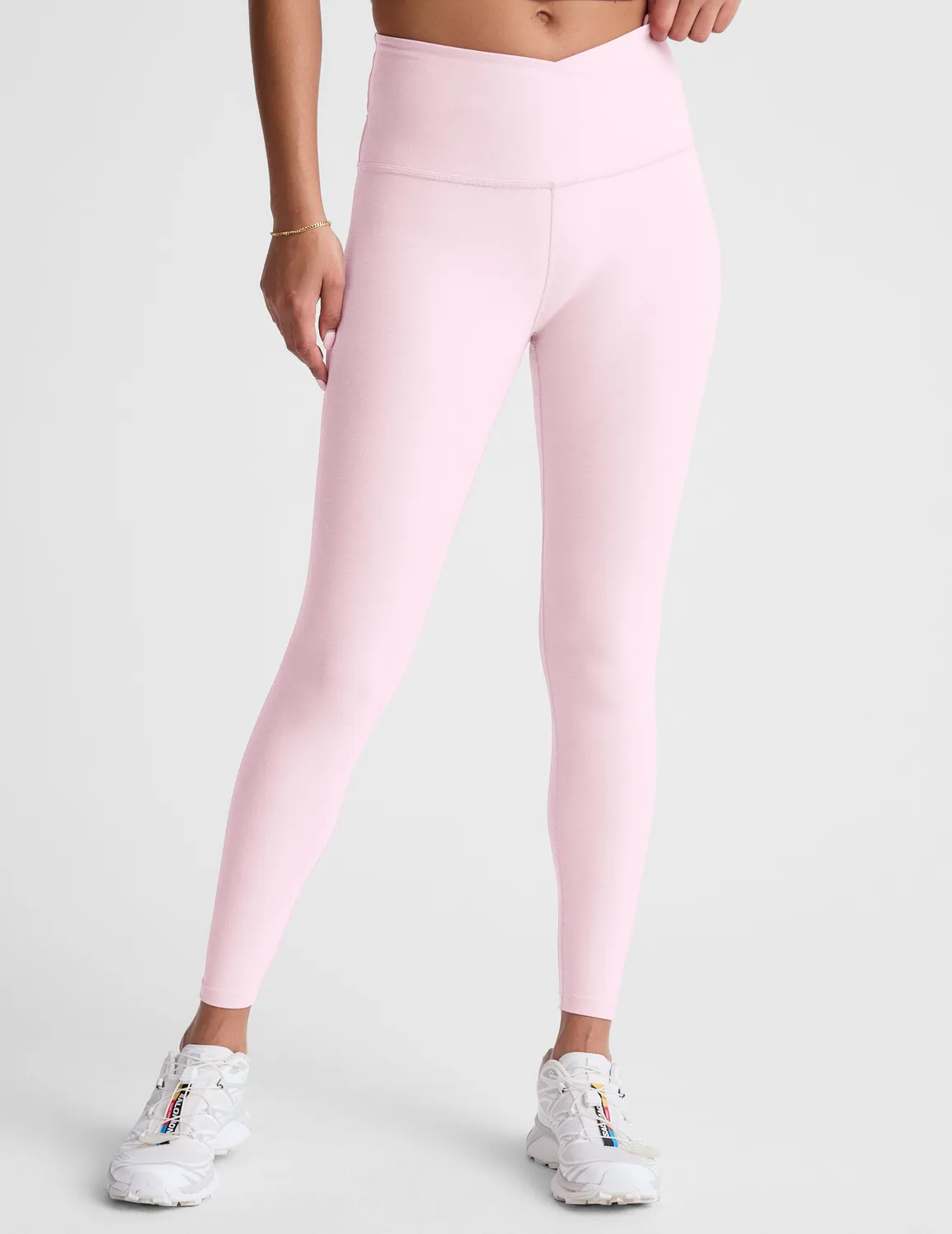 Beyond Yoga Spacedye At Your Leisure träningstights Frosty Pink hög midja