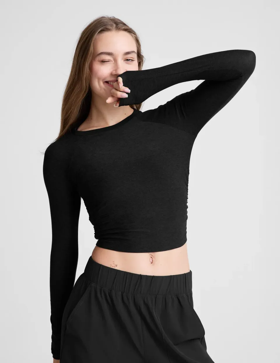 Beyond Yoga Featherweight Your Fit Långärmad Träningströja svart