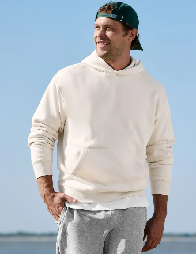 Beyond Yoga LuxeFleece Classic hoodie bone lös passform