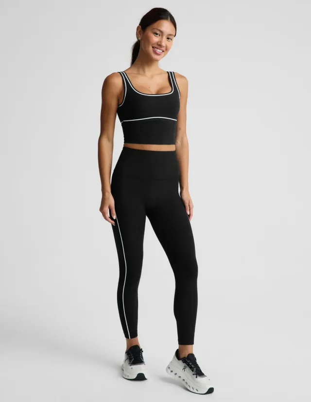 Beyond Yoga Spacedye Dynamic High Waisted Tights Darkest Night midi