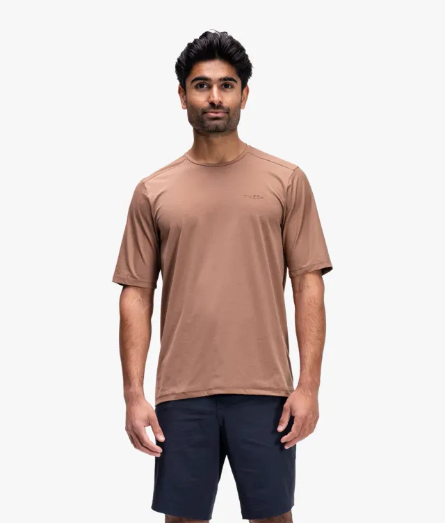 7MESH Atlas kortärmad tröja herr toffee UPF30