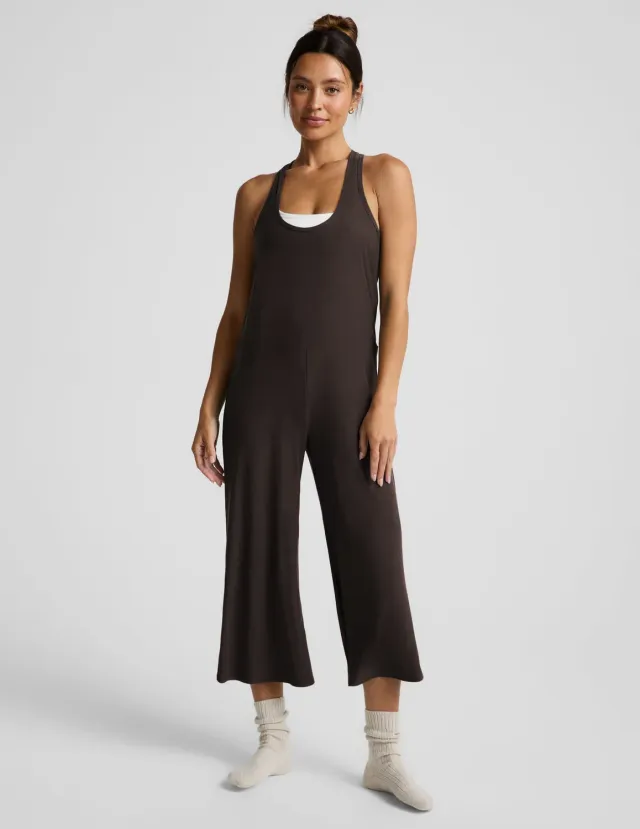 Beyond Yoga Featherweight Hang Loose Jumpsuit Dark Chocolate mörkbrun