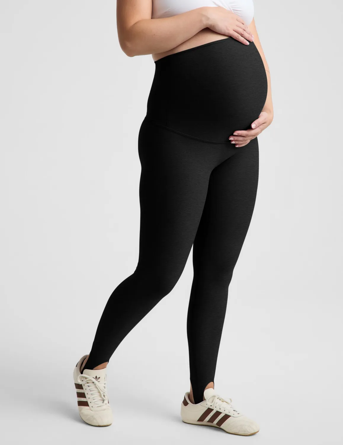 Beyond Yoga Spacedye Maternity Stirrup Leggings Darkest Night gravid