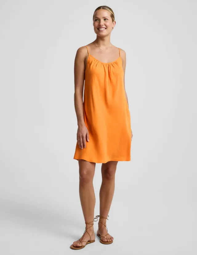 Beyond Yoga Sunkissed Cupro miniklänning Bright Citrus
