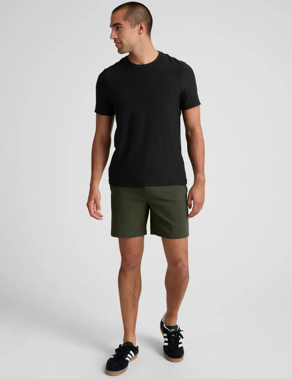 Beyond Yoga Element Chino Short 7" herrshorts Forest Moss