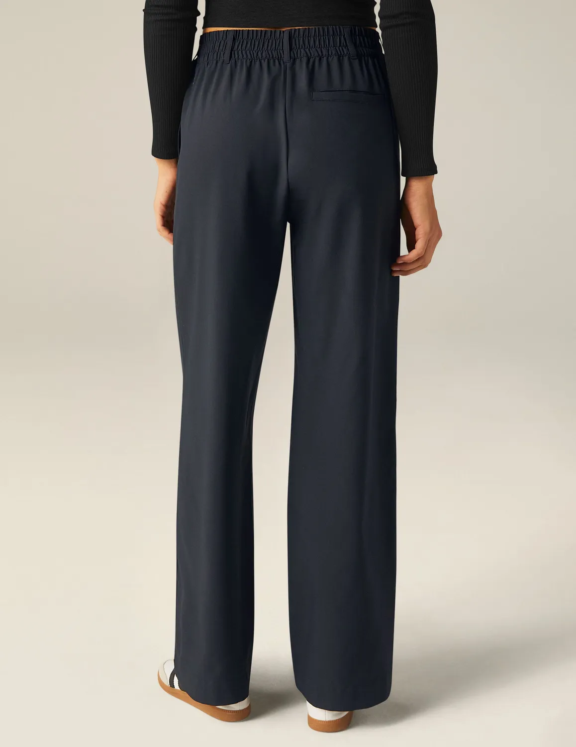 Beyond Yoga Status Wide Leg Trouser 31" byxa Nocturnal Navy vida