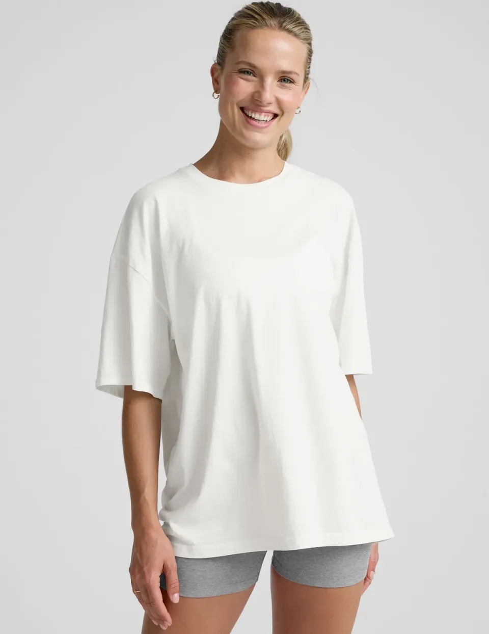Beyond Yoga Oversized Cotton Tee t-shirt Soft White oversize