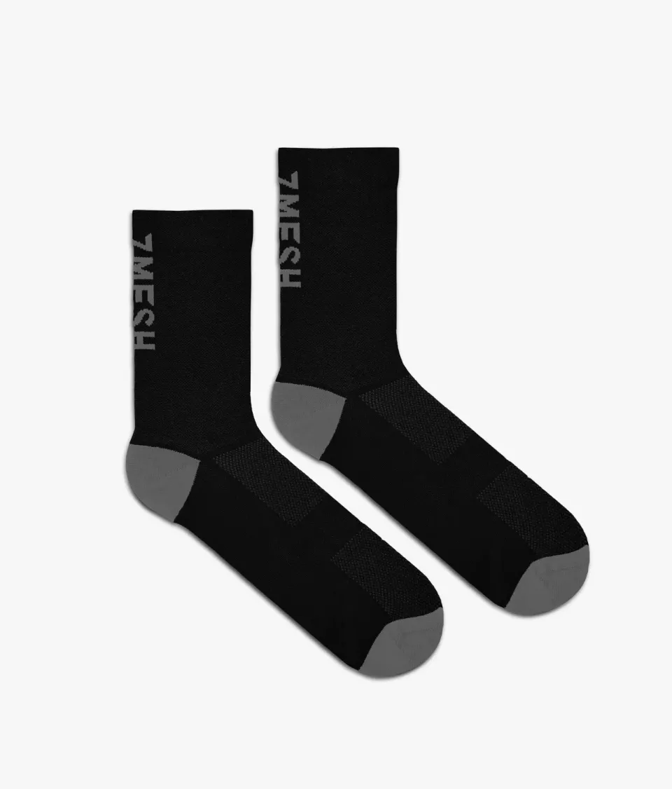 7Mesh Word Sock cykelstrumpor svart luktfri
