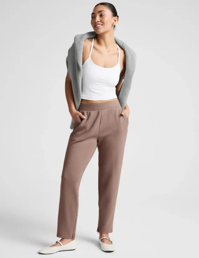 Beyond Yoga SoftSpring Tapered Byxor Rosey Taupe mid-rise