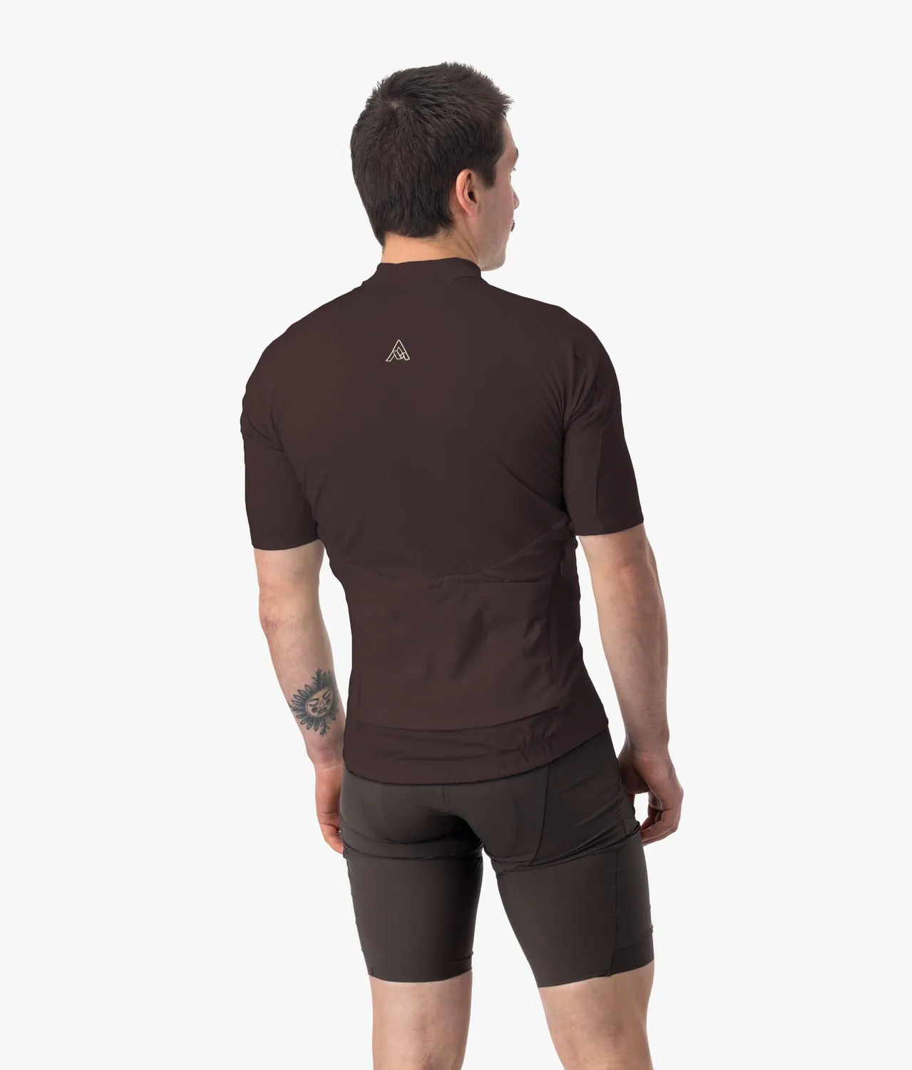 7MESH Ashlu Merino kortärmad cykeltröja brun