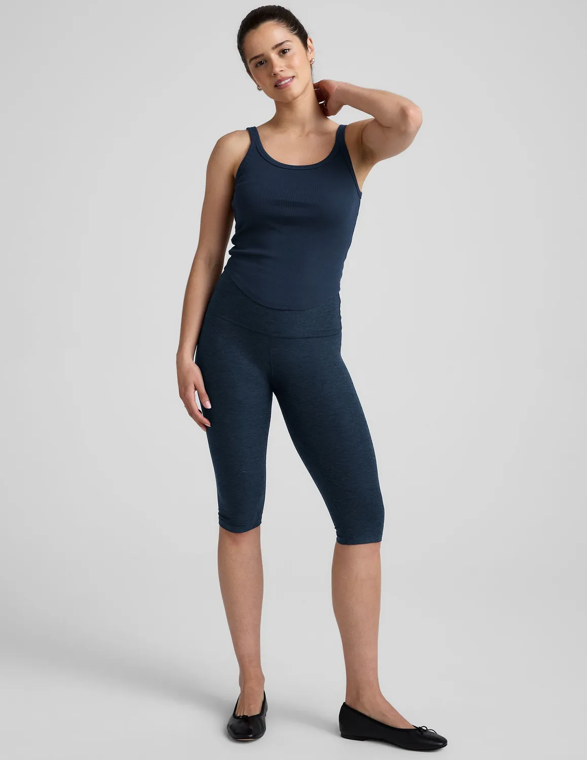 Beyond Yoga Rib Classic Tank linne nocturnal navy